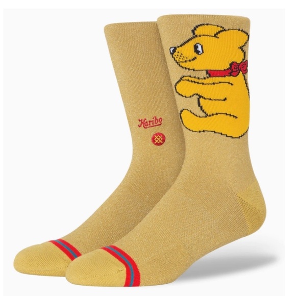 Stance Haribo Goldbear Bear Socks L 9-13 - Picture 1 of 4